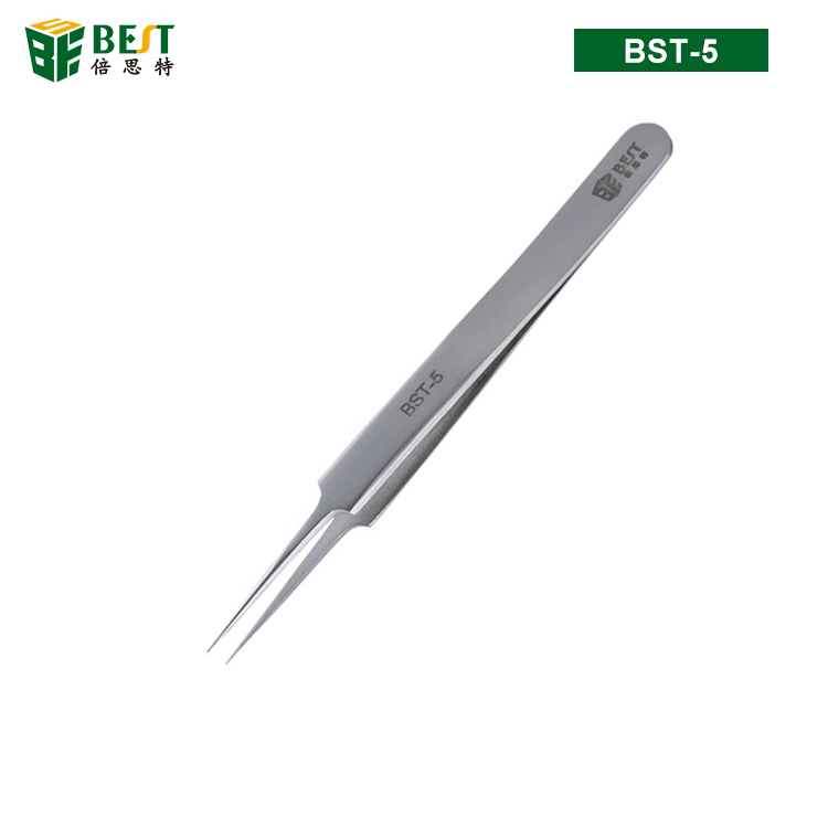 BST-5 哑光不锈钢镊子