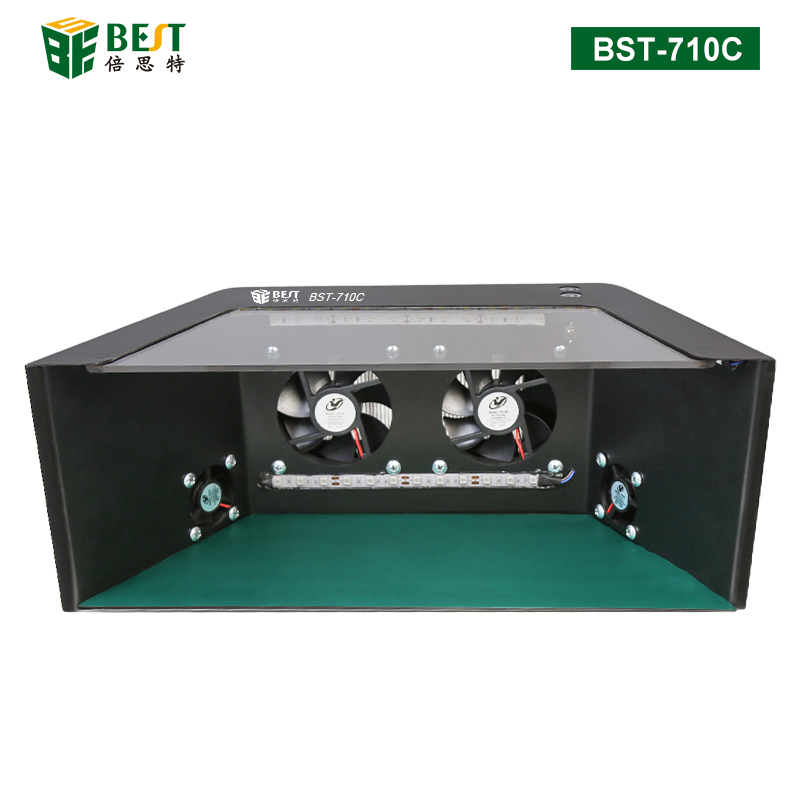 BST-710C 无尘工作台 贴膜除尘工作台 UV灯固化抽风防尘操作台